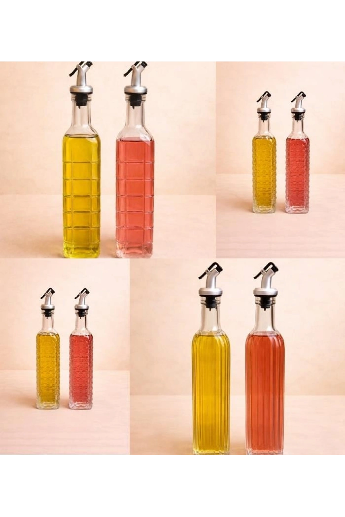 Doğaner 2li Cam Yağdanlık