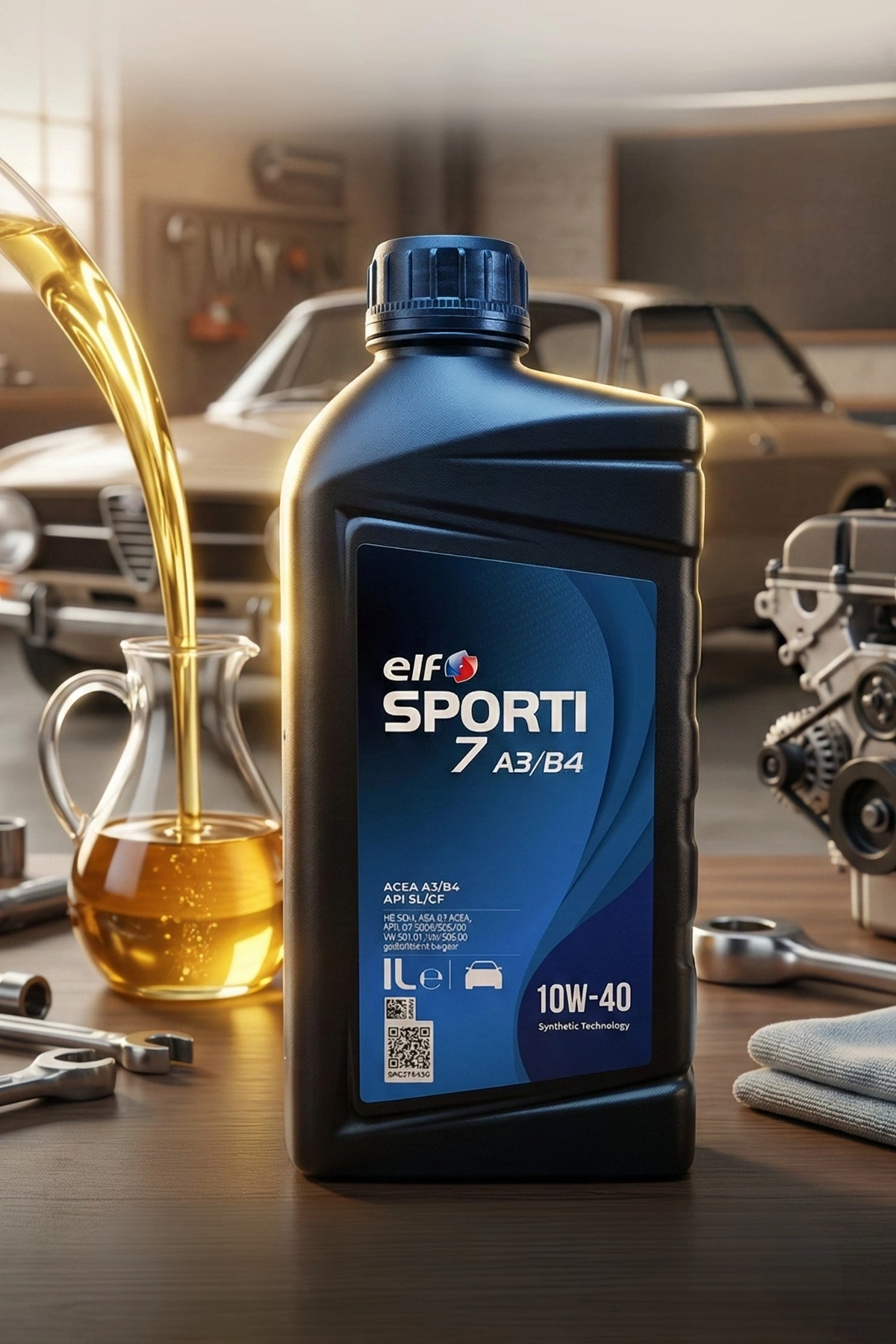 Elf Sporti 7 A3/b4 10w-40 Sentetik Motor Yağı 1 L