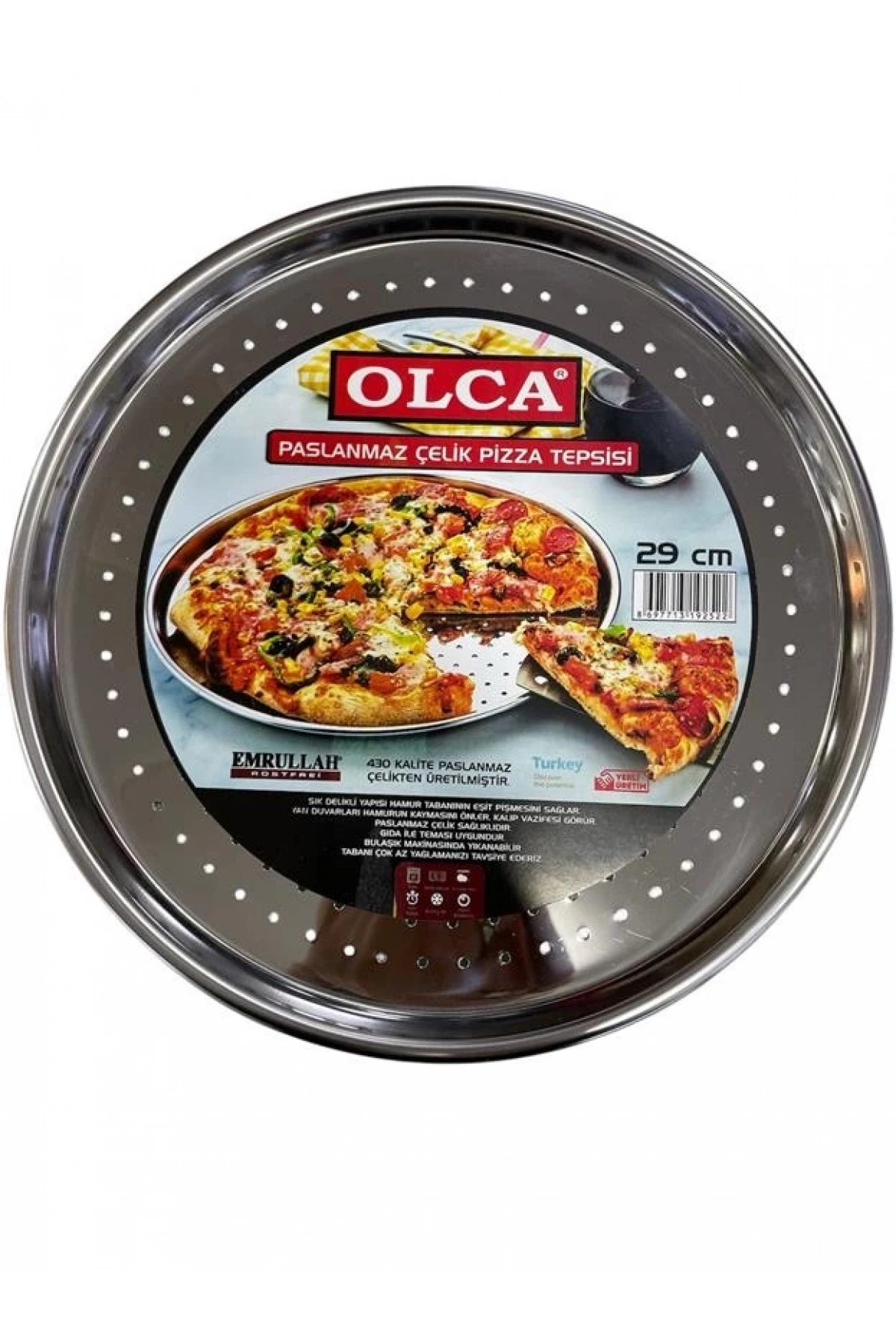Emrullah Emr Pt29 Metal Pizza Tepsisi 29 Cm
