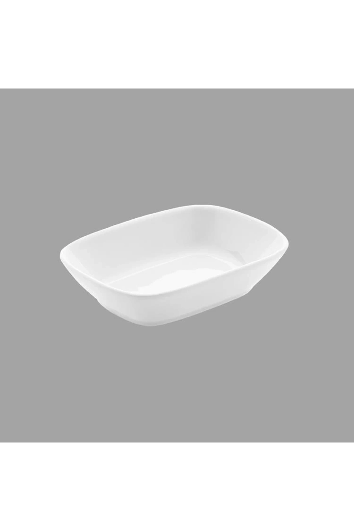 Güral Porselen Kare Beyaz Kayık Tabak 6 Adet 17 Cm