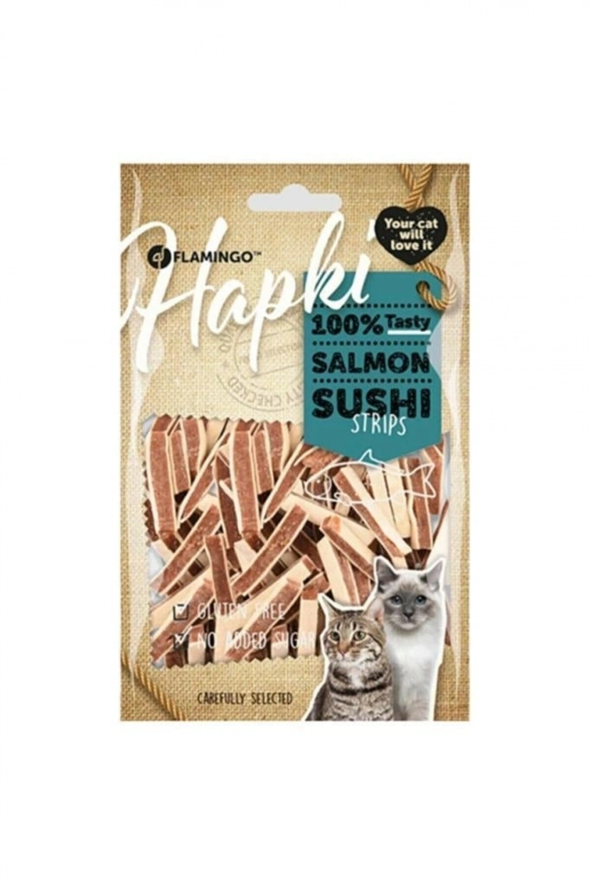Flamingo Hapki Somon Ve Alabalıklı Şerit Kedi Ödül Maması 85 Gr