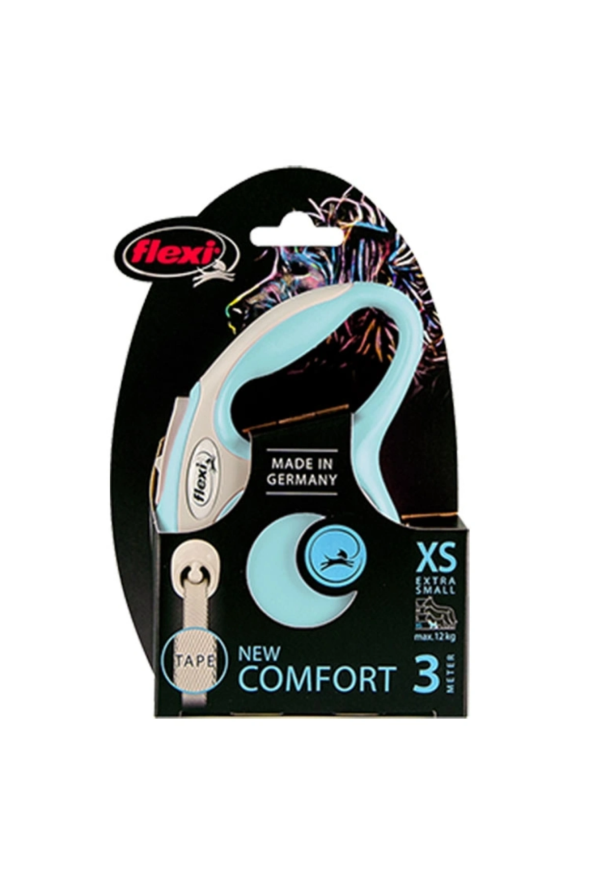 Flexi New Comfort Xs Beden Açık Mavi 3mt Şerit Tasma