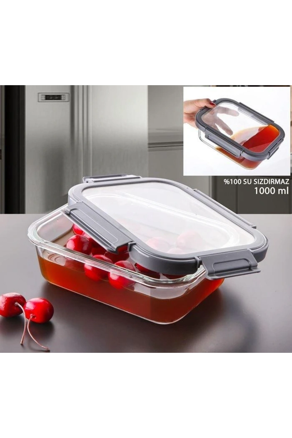 Gnl Cam 1000cc Saklama Kabı