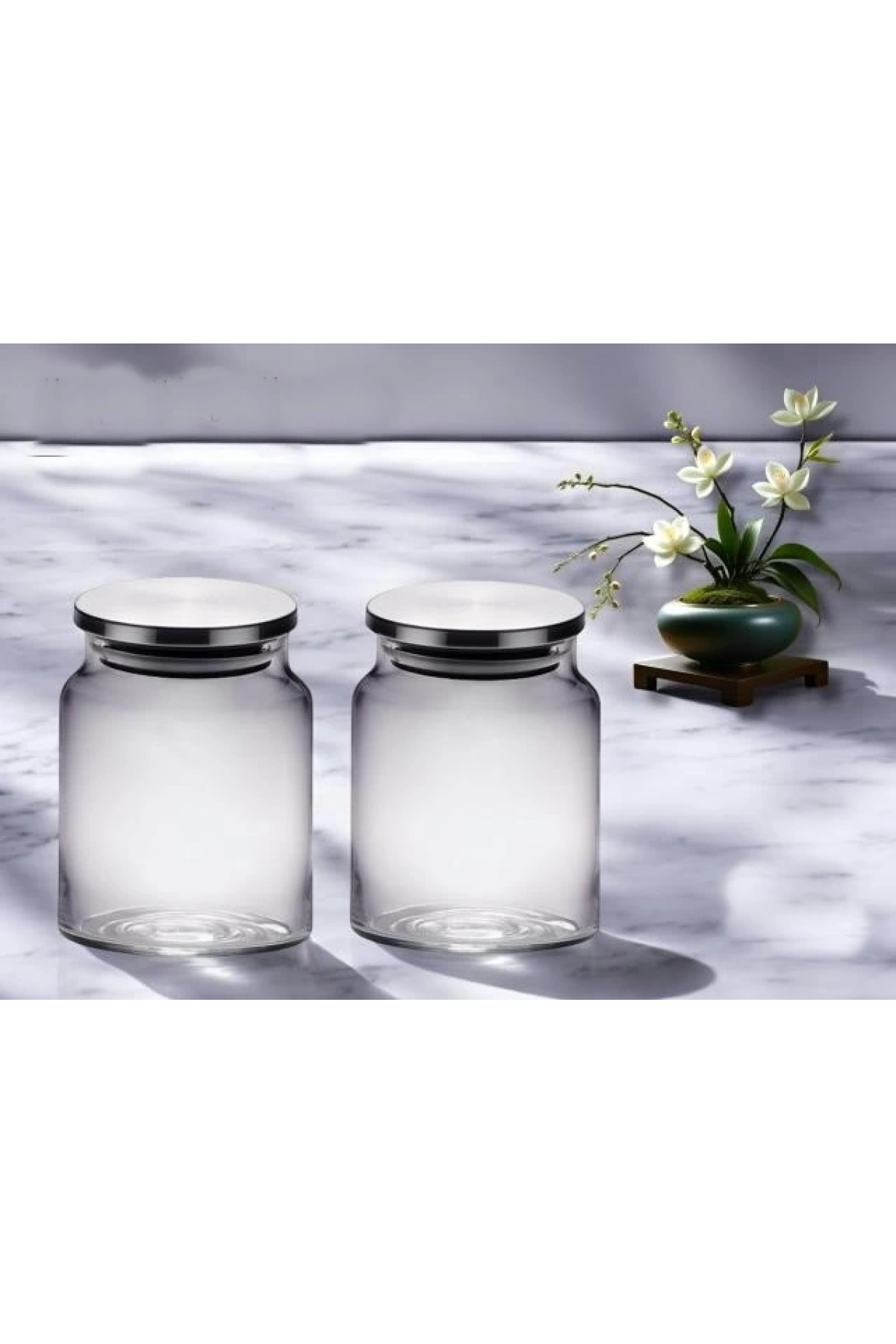 Gnl Metal Kapaklı Cam Kavanoz 500cc