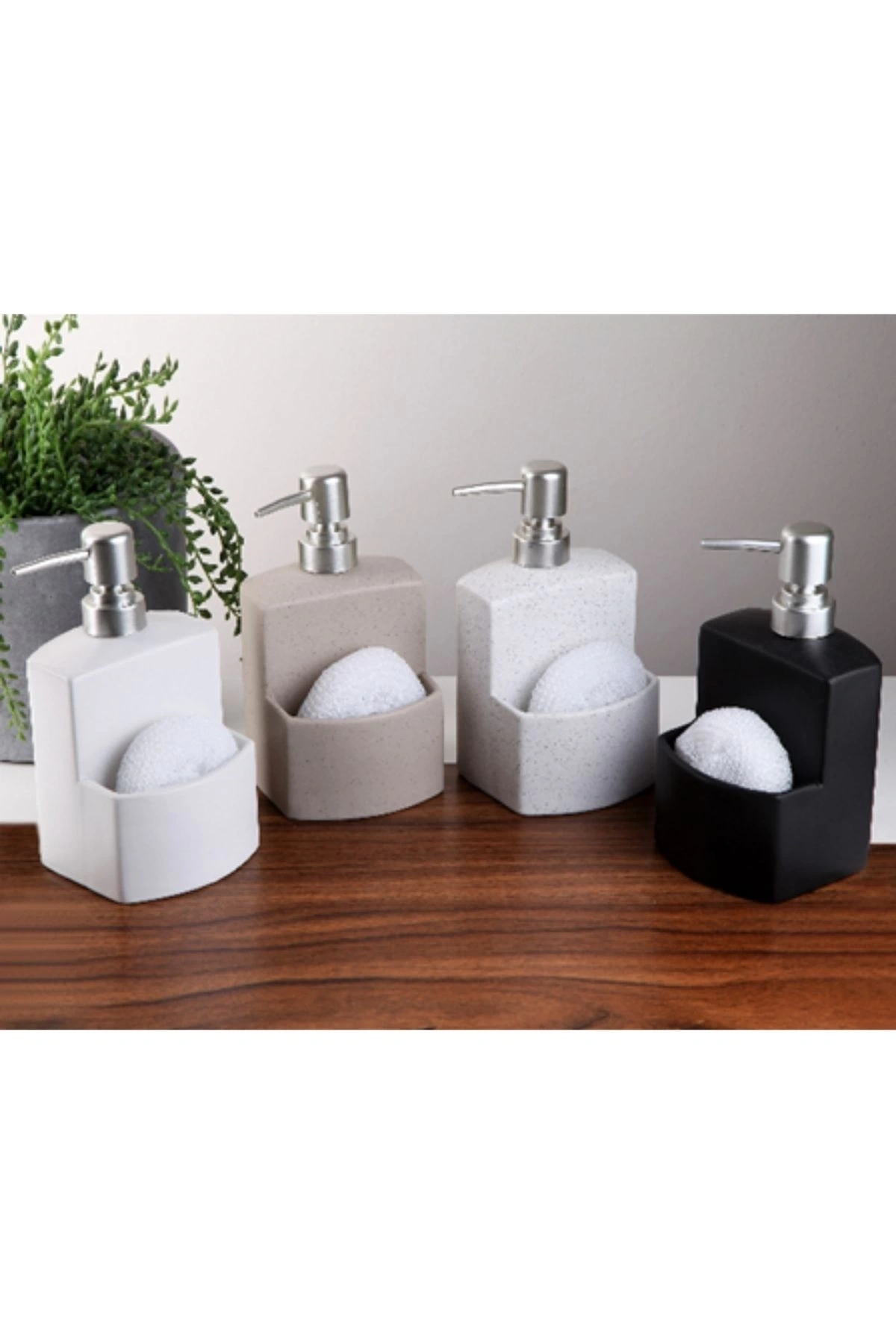 Gönül 2650 Stoneware Süngerli Sıvı Sabunluk 500 Ml 1 Parça