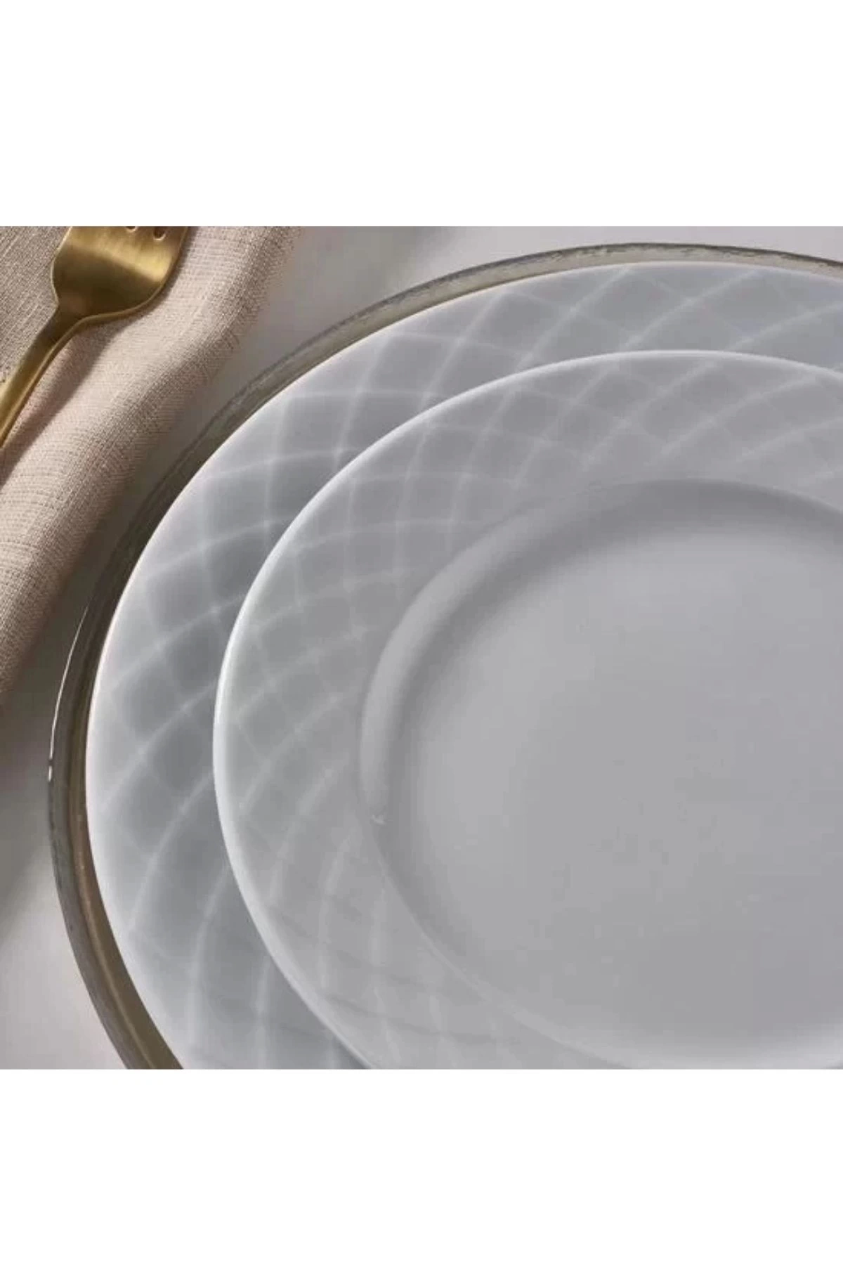 Güral Porselen Alf20du Alfa Düz Tabak 20 Cm 6 Lı