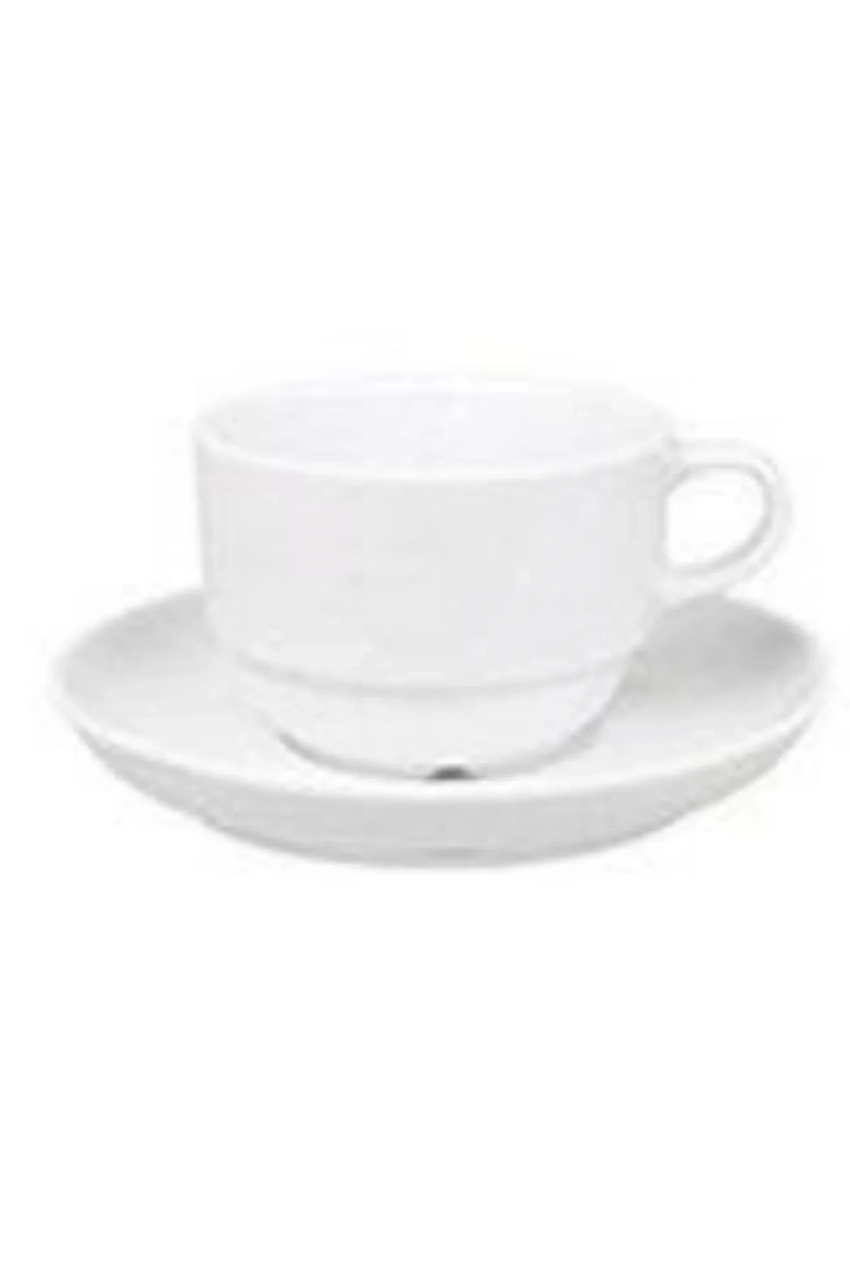 Güral Porselen Eo02ct Tabaklı Çay Fincanı 6 Lı 230 Cc