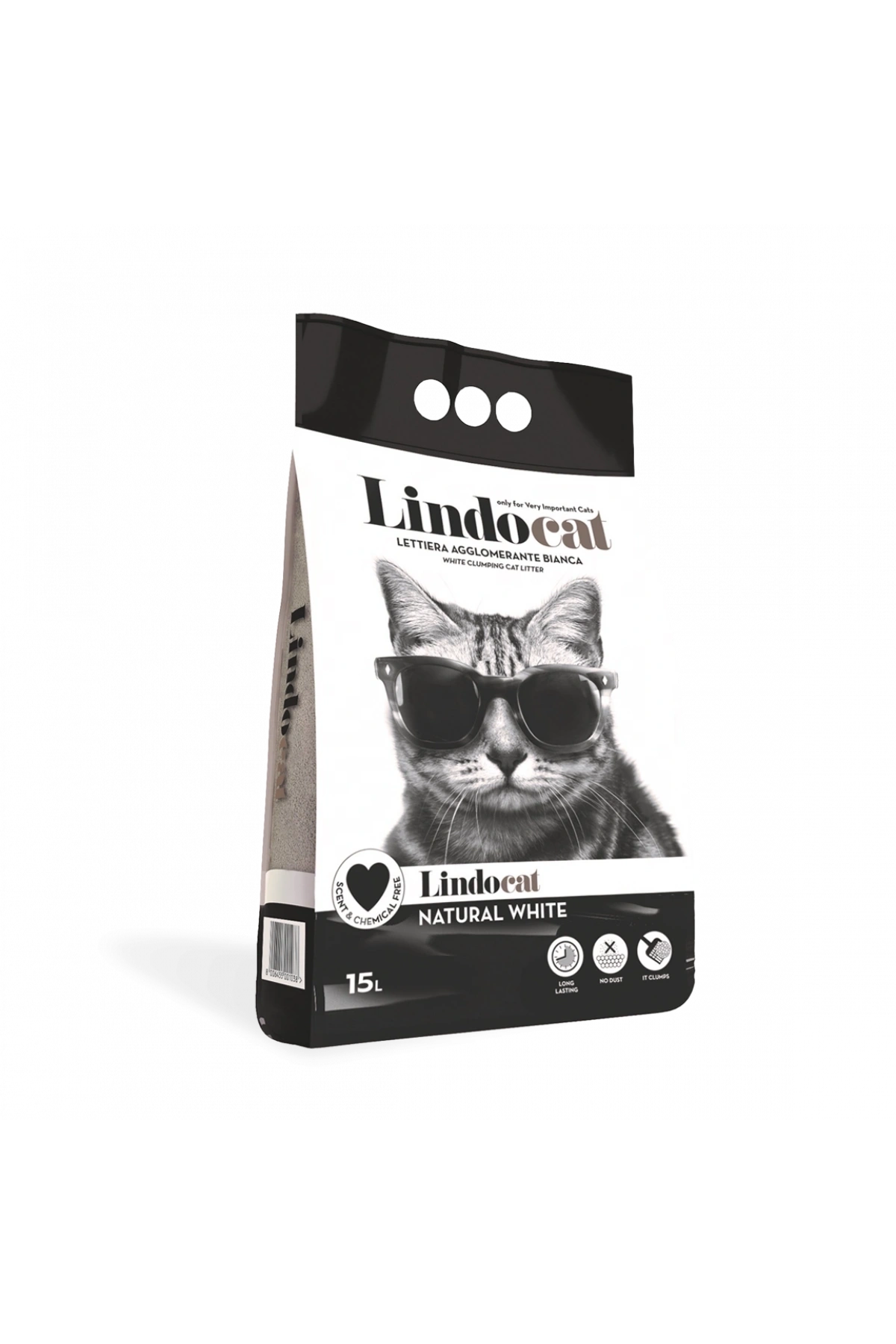 Lindocat Natural Kalın Taneli Kokusuz Topaklanan Kedi Kumu 10l