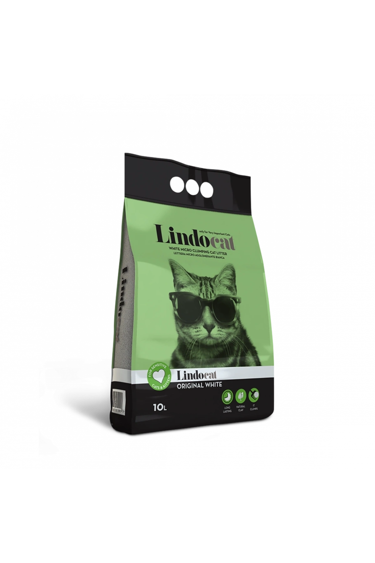 Lindocat Original İnce Taneli Kokusuz Topaklanan Kedi Kumu 10l