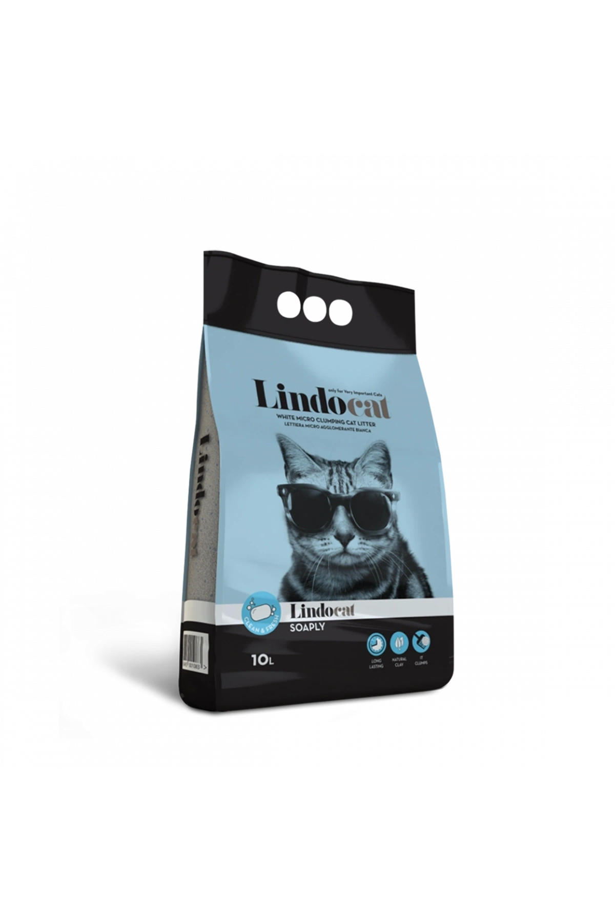 Lindocat Soaply Marsilya Sabunlu İnce Taneli Kedi Kumu 10l