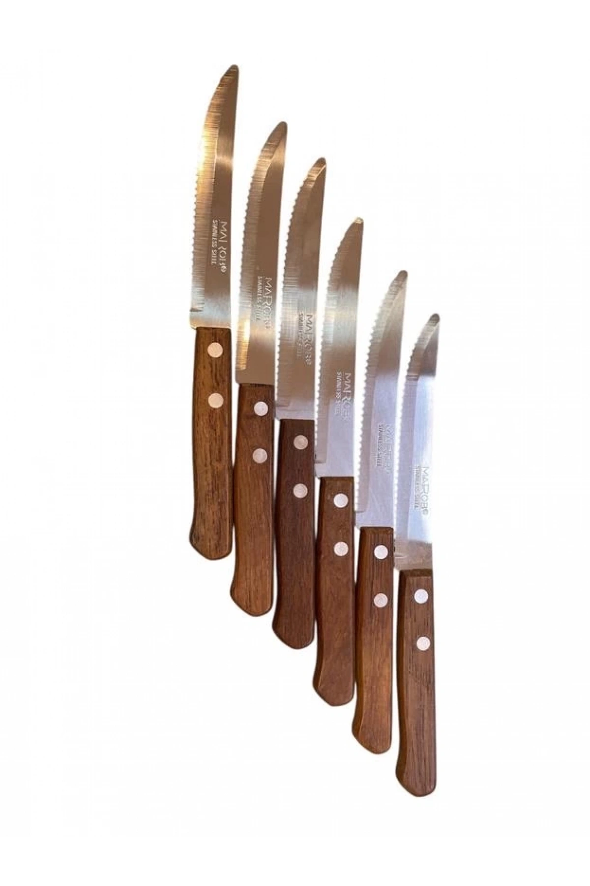Esonez Mrb Art914 Ahşap Saplı Et Bıçağı 6lı