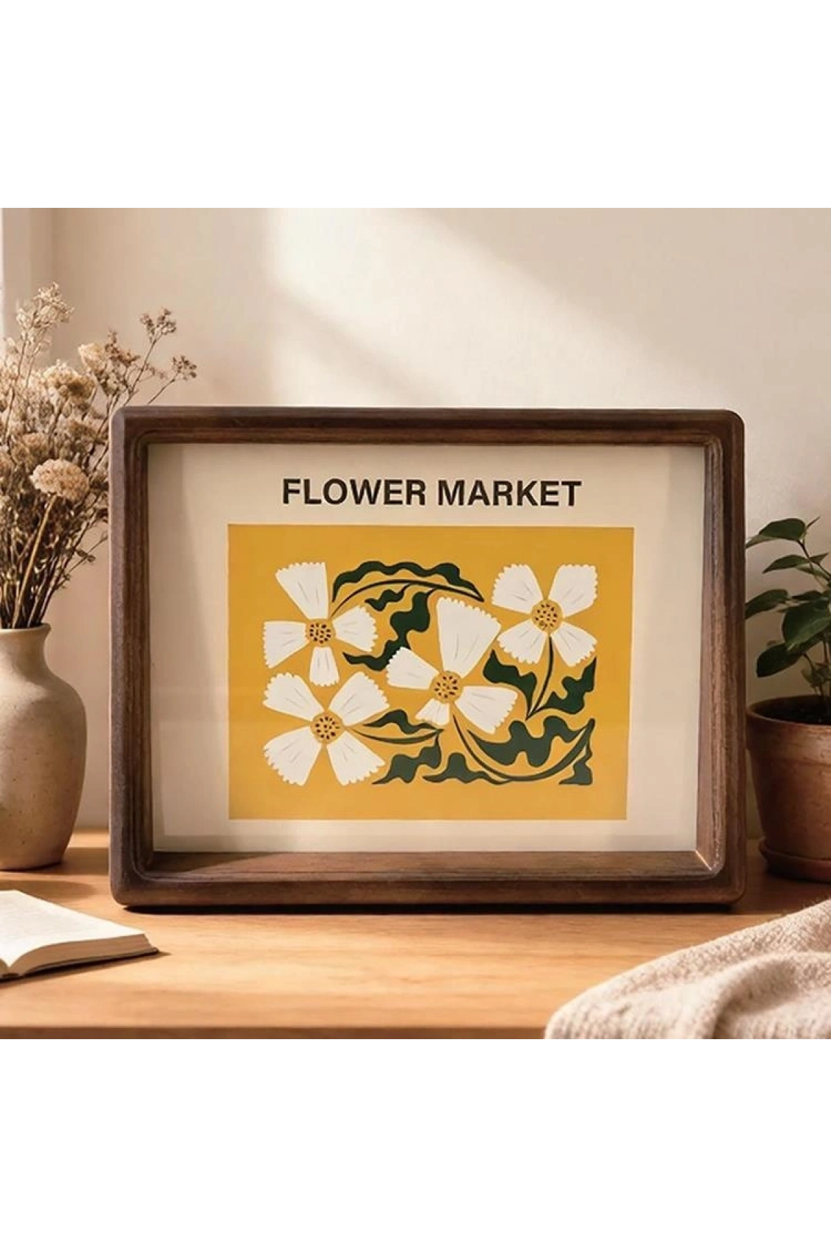 Mien Ahşap Kahverengi Dikdörtgen Çerçeve 20x15 Cm