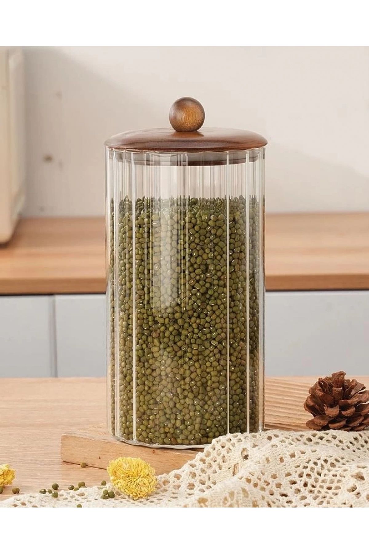 Mien Akasya Kapaklı 750cc Cam Kavanoz