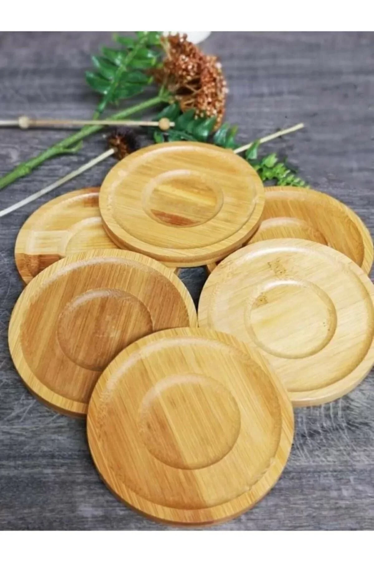 Mien Men313 Bambu Çay Tabağı 6lı