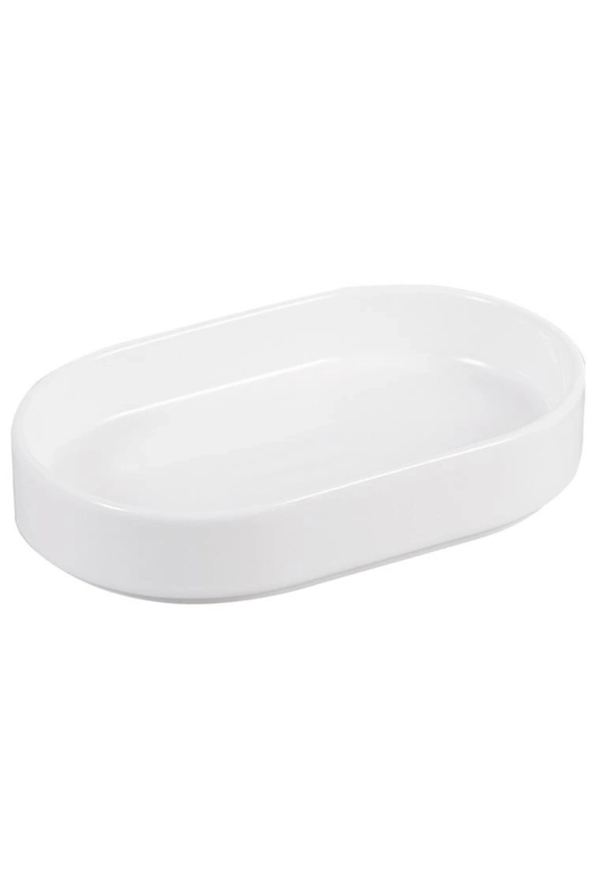 Mien Porselen Oval Beyaz Servis Tabağı 17x13 Cm