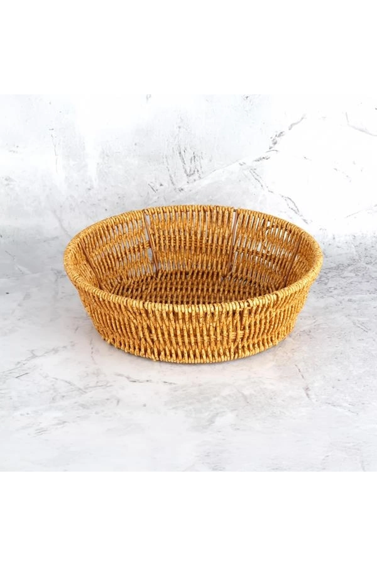 Mien Yuvarlak Rattan Ekmek Sepeti
