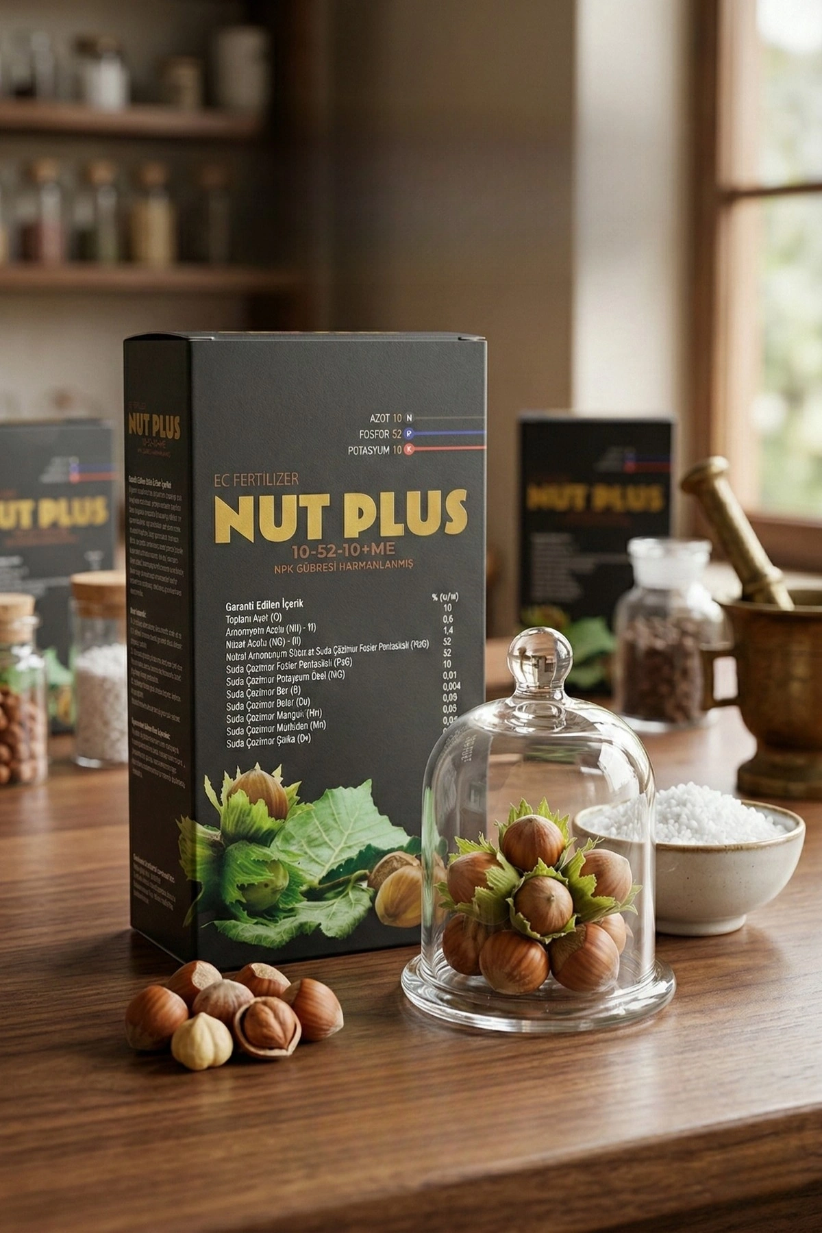 Nut Plus 10-52-10 + Me Ec Fertilizer Npk Granül Gübre 1 Kg