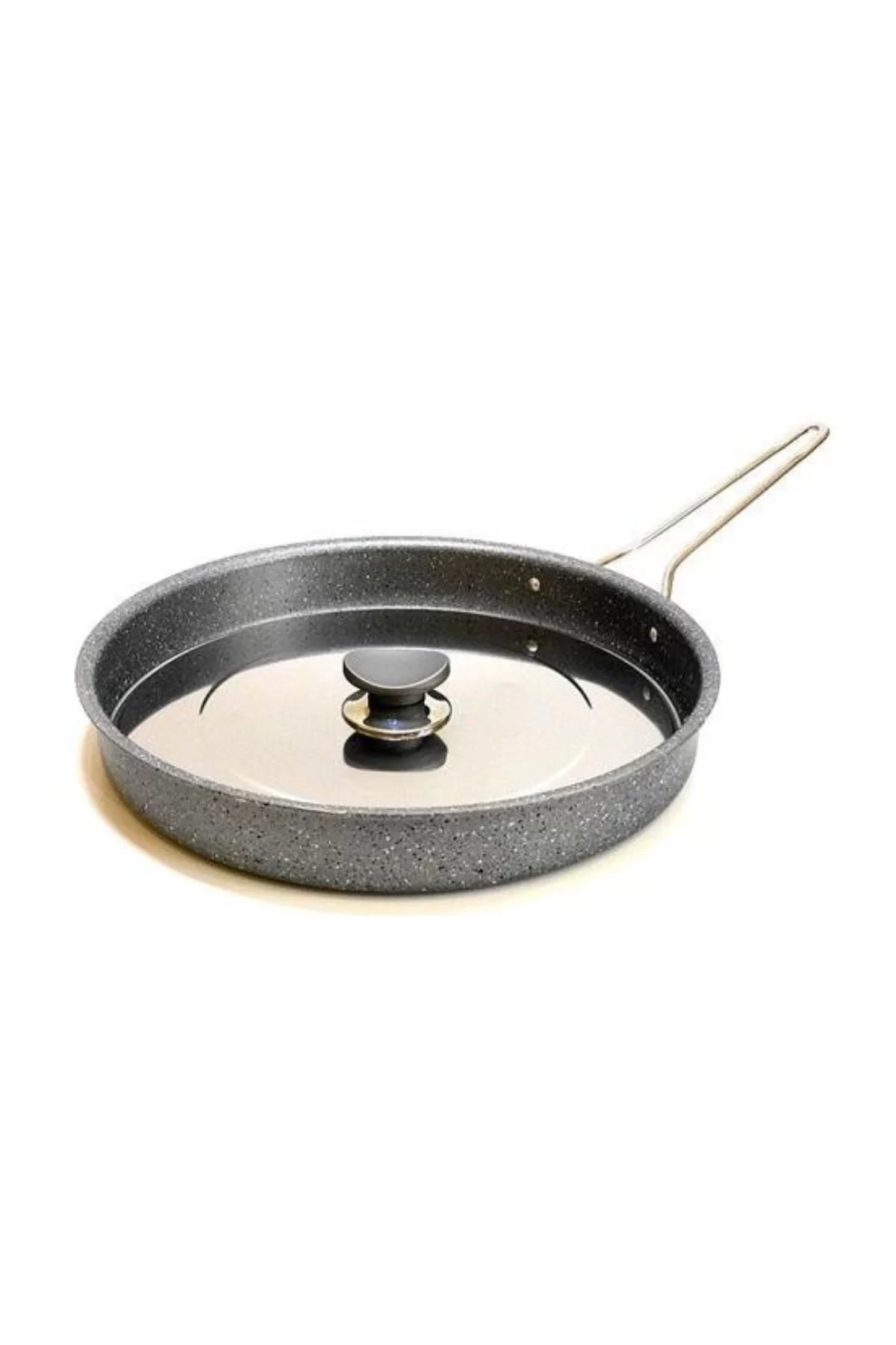Oms Oms 3222.32 Metal Kapaklı Granit Hamsi Tavası 32x4 Cm