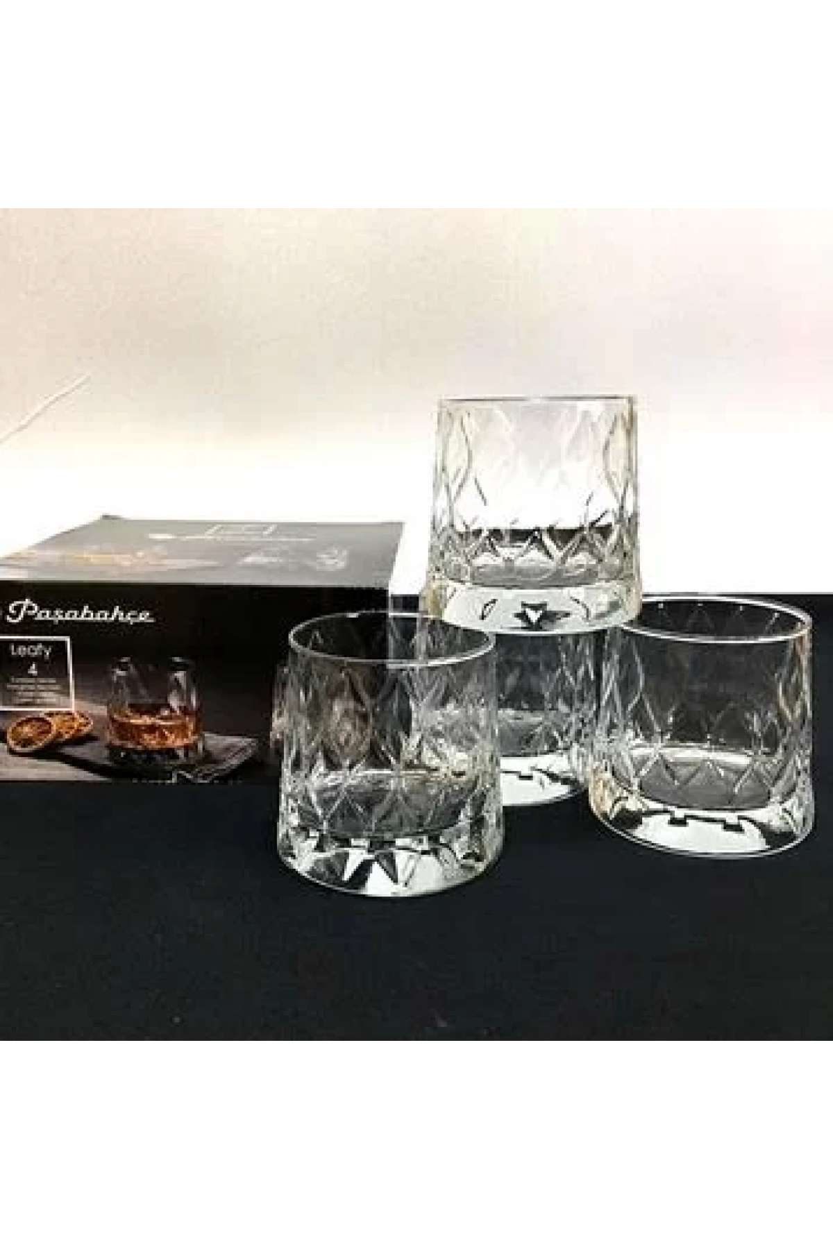 Paşabahçe 420194 Leafy Viski Bardağı 300 Cc 4lü