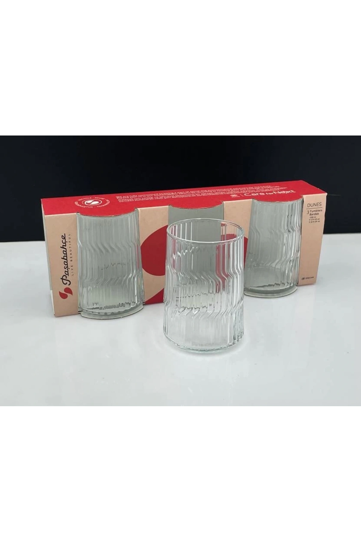Paşabahçe 420553 Dunes Su Bardağı 335 cc 3lü