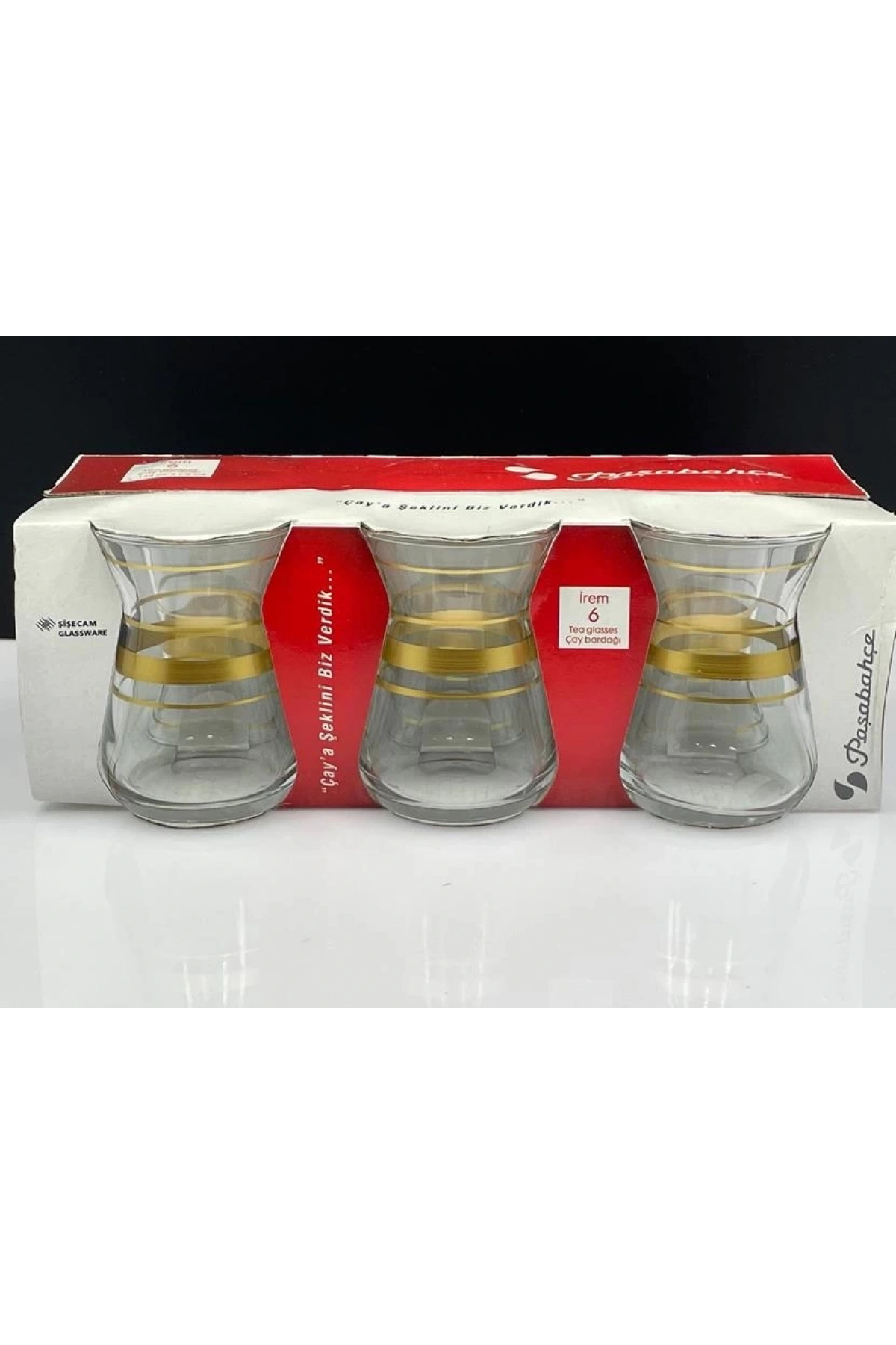 Paşabahçe 42451 Altın Bant İrem Çay bardağı 132 cc