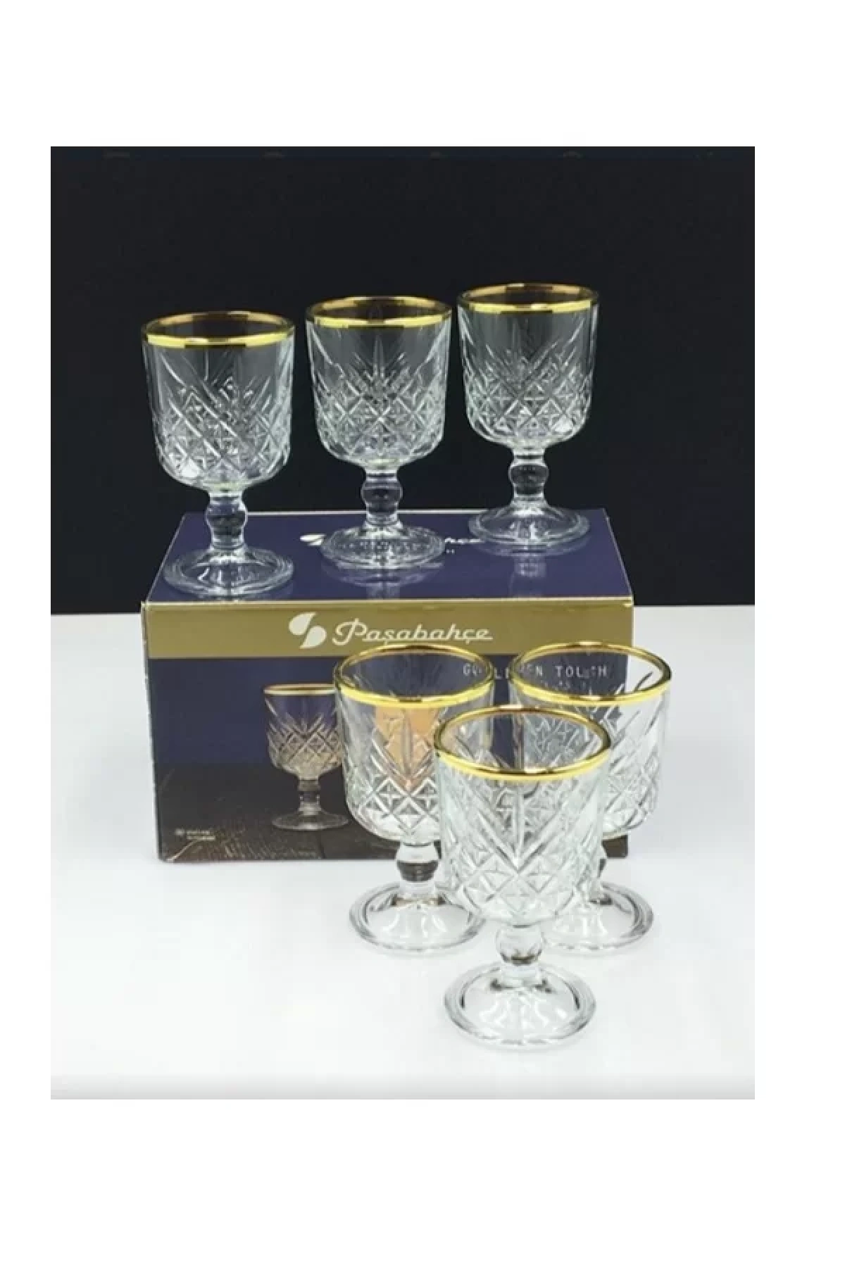 Paşabahçe 51718 Golden Touch Timeless Meşrubat Bardağı 6lı