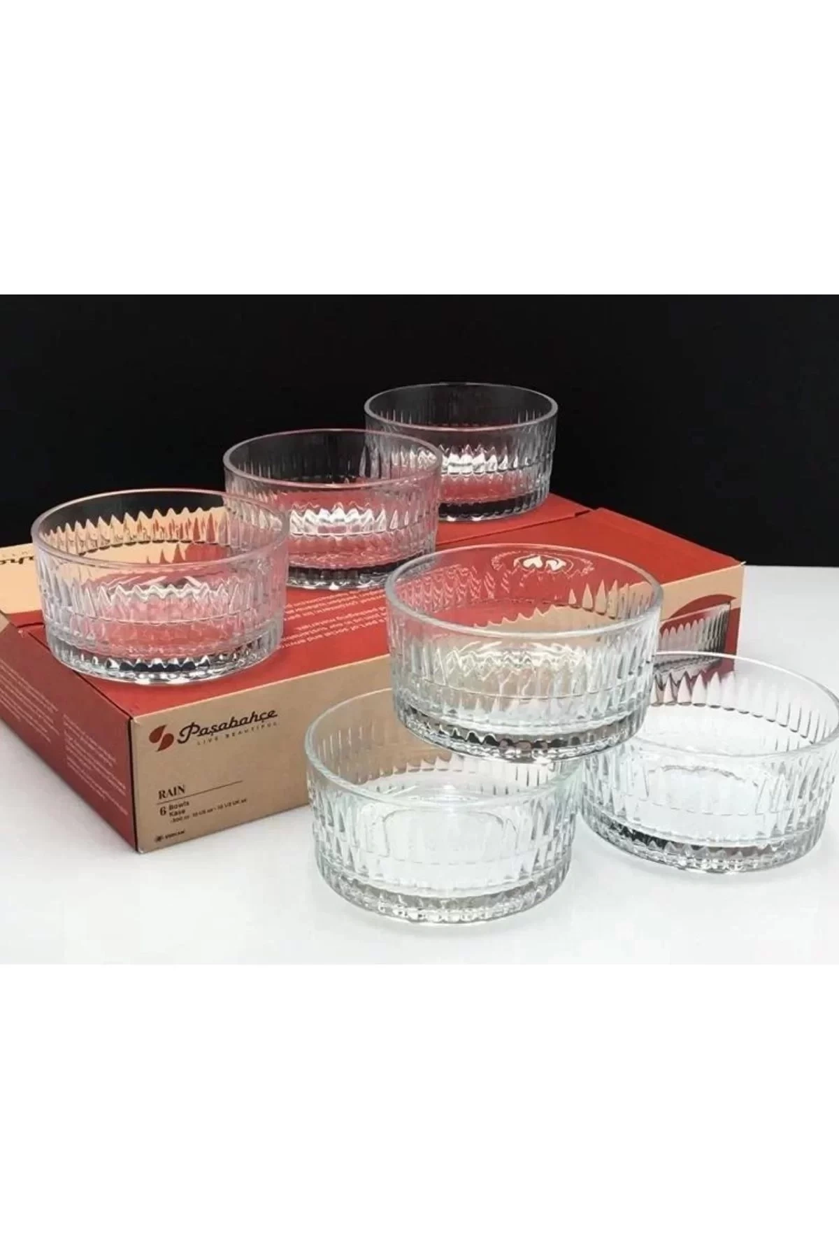 Paşabahçe 530122 Rain Cam Kase 300cc 4lü