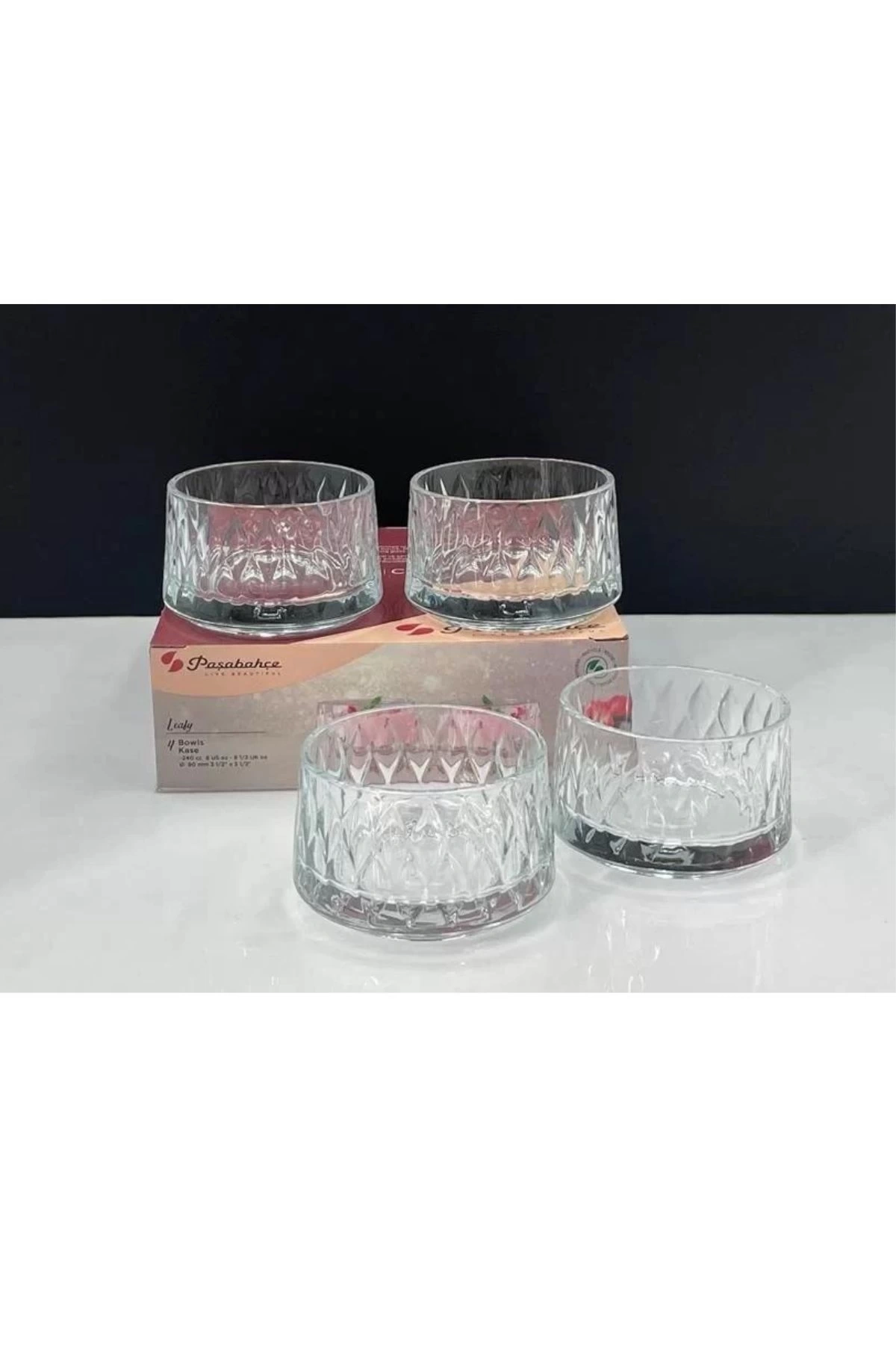 Paşabahçe 530166 Leafy Çerezlik-kase 240 Cc 4lü