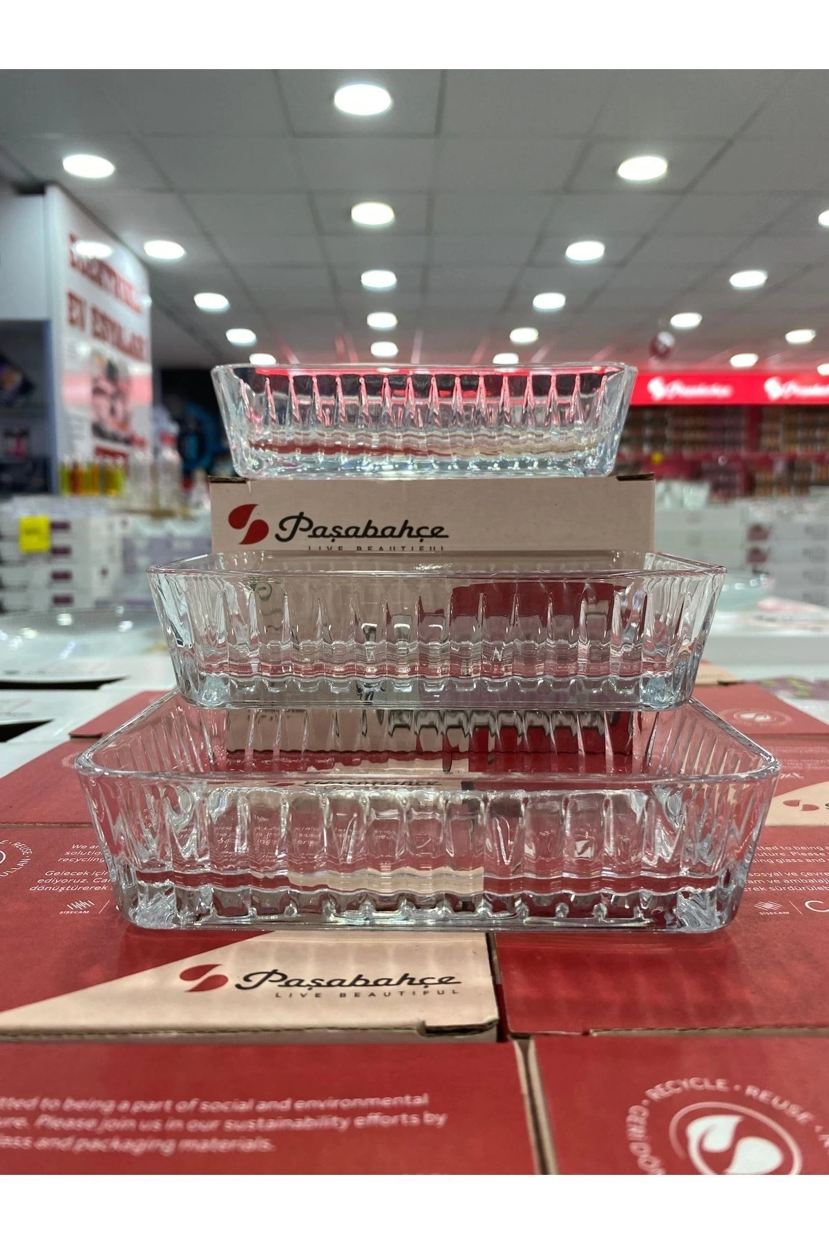 Paşabahçe 530323 Freyza Servis Tabağı 3lü 14 cm