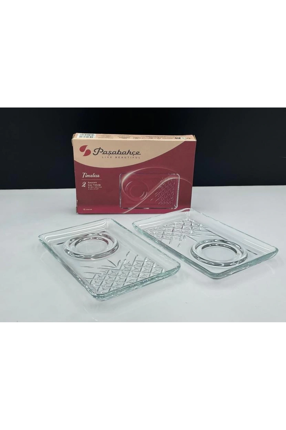 Paşabahçe 54851 Timeless Çay Tabağı 2li 18,2x12 cm