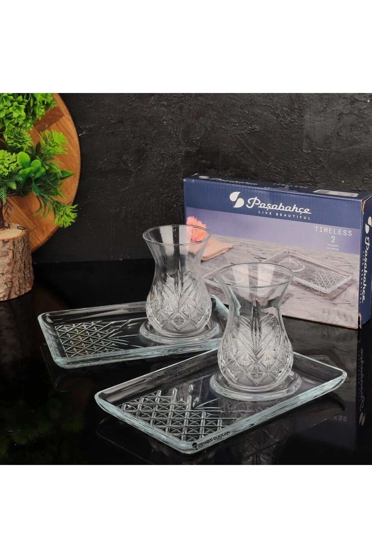 Paşabahçe 54851 Timeless Çay Tabağı 2li 18,2x12 cm