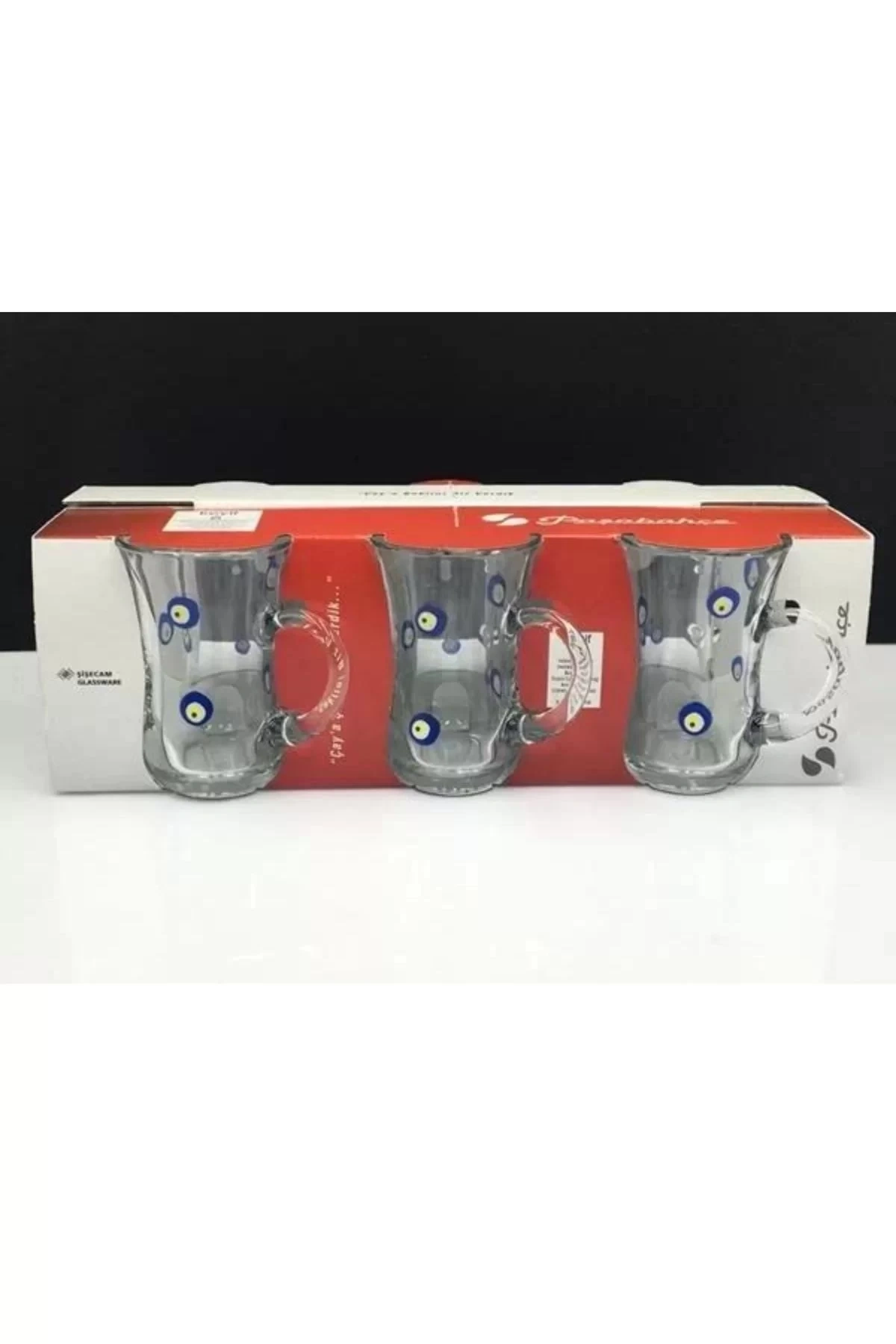 Paşabahçe 55411 Nazar Kulplu Bardak 140 Cc 6lı