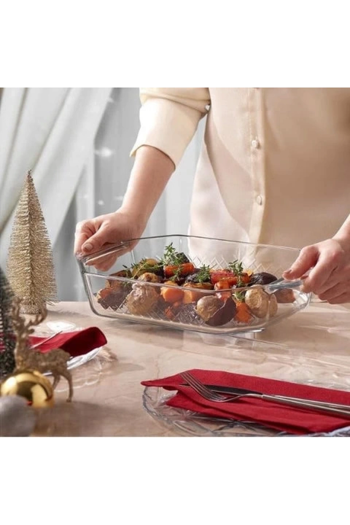 Paşabahçe 590046 Borcam Tepsi 23.3x38x9cm 4420cc