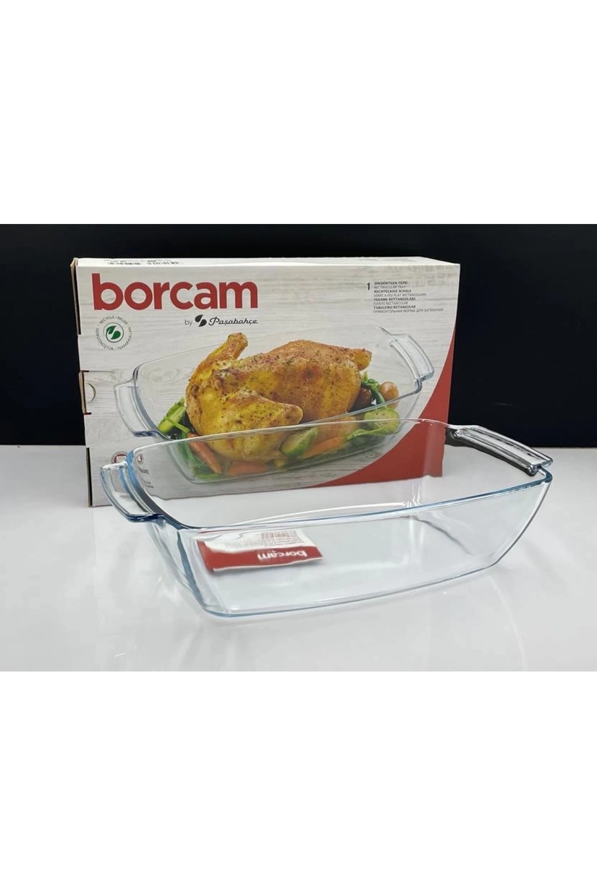 Paşabahçe 590046 Borcam Tepsi 23.3x38x9cm 4420cc