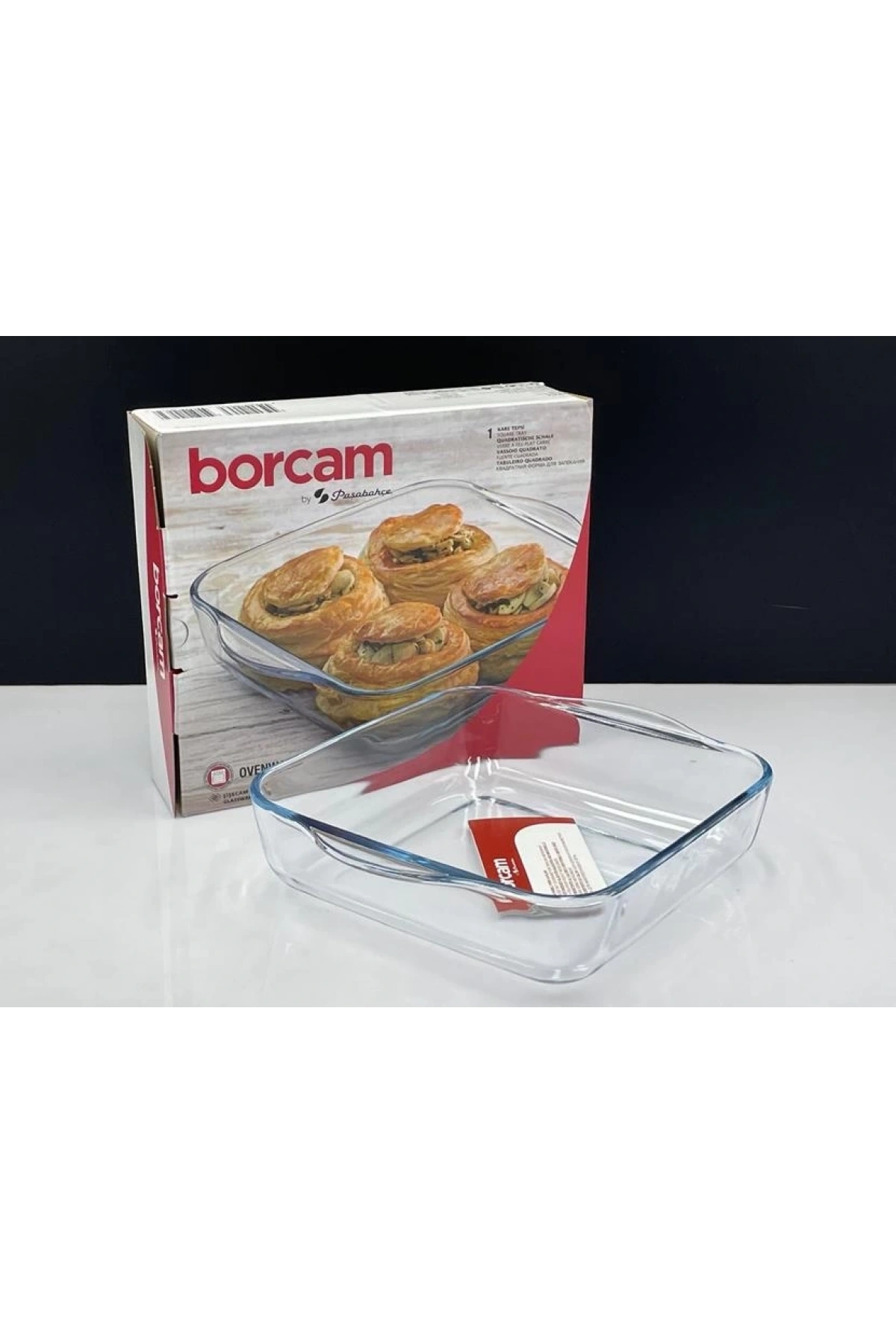 Paşabahçe 59034 Kare Borcam Fırın Tepsisi 1950 cc