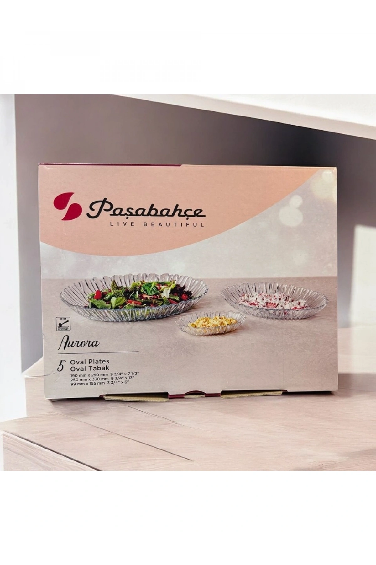 Paşabahçe 950132 Aurora 5 Parça Kayık Tabak Seti