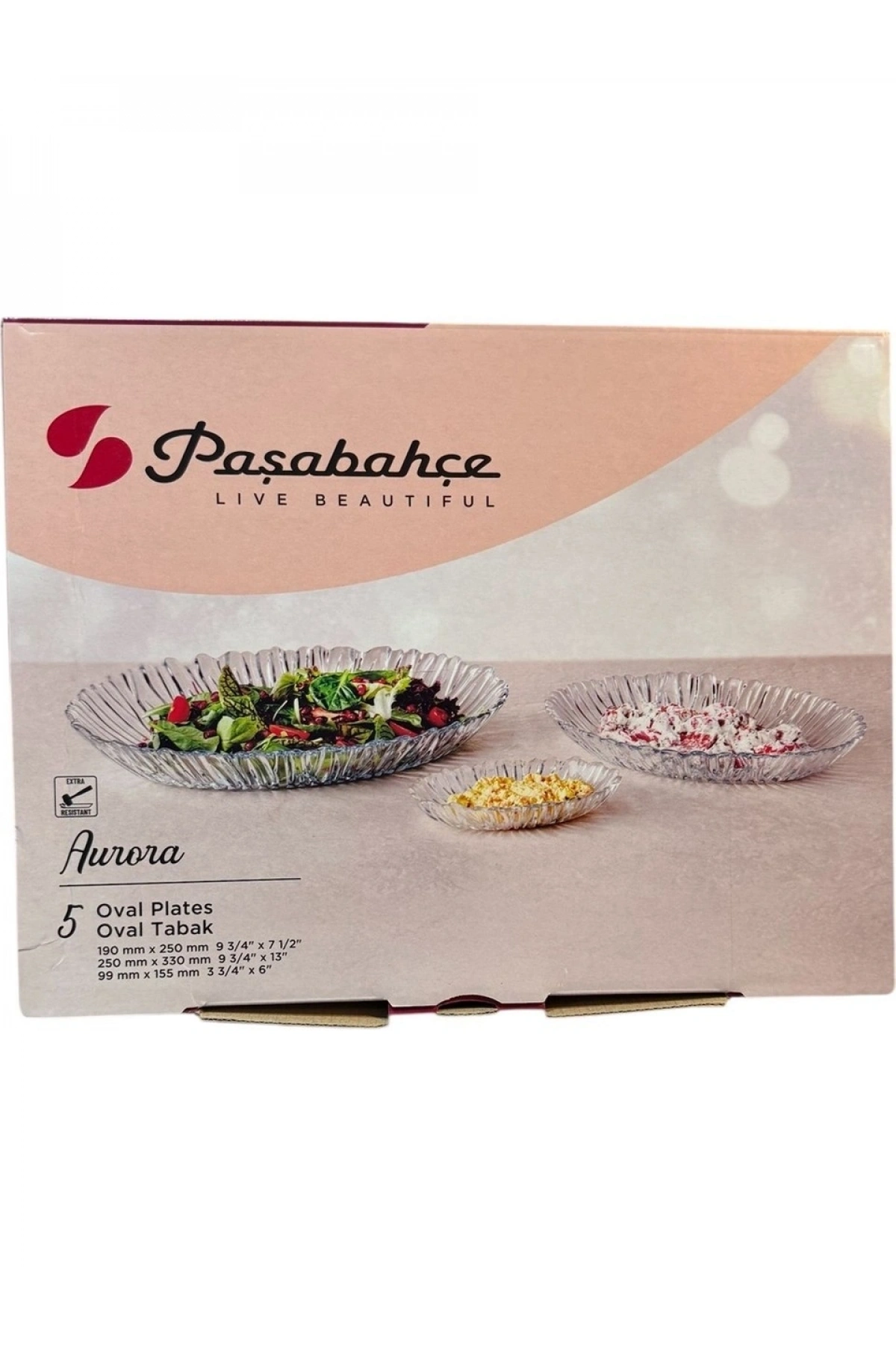 Paşabahçe 950132 Aurora 5 Parça Kayık Tabak Seti