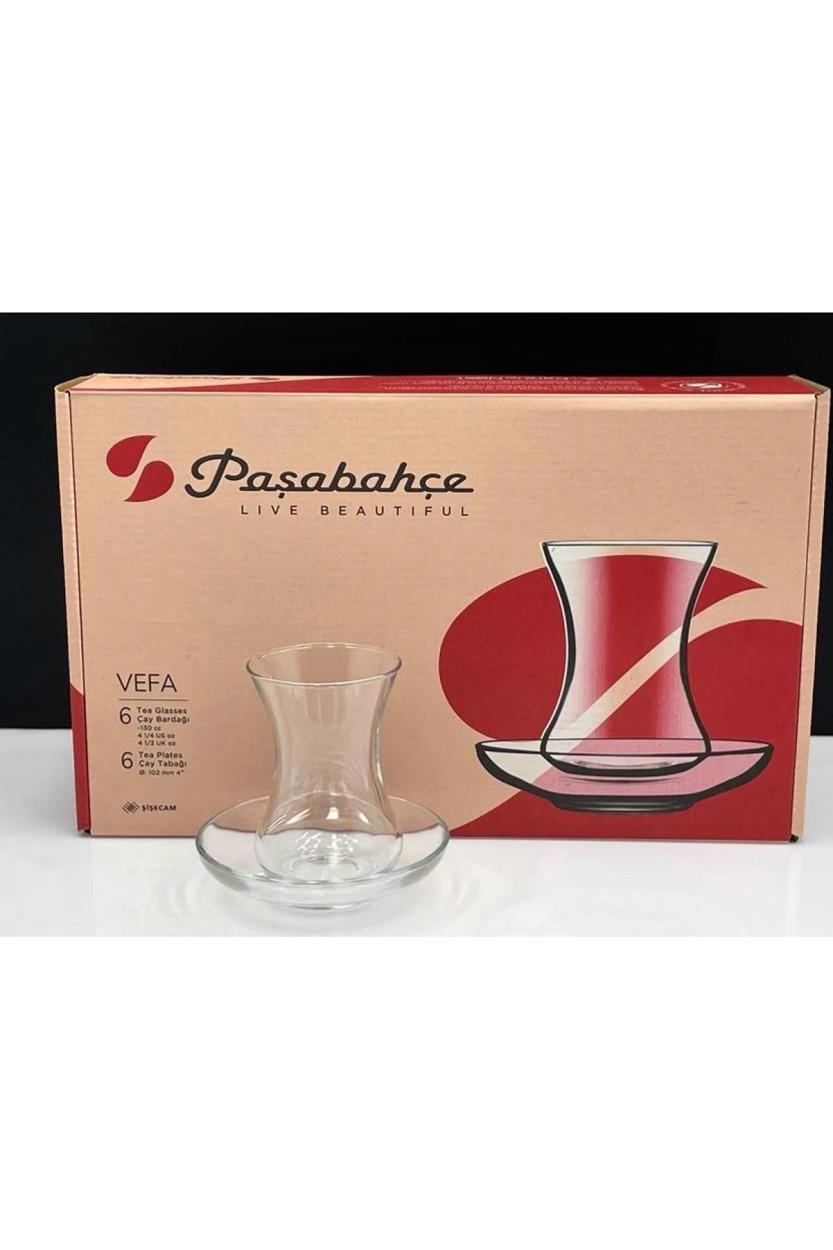 Paşabahçe 96942 Vefa Çay Seti 12 Parça 125 cc