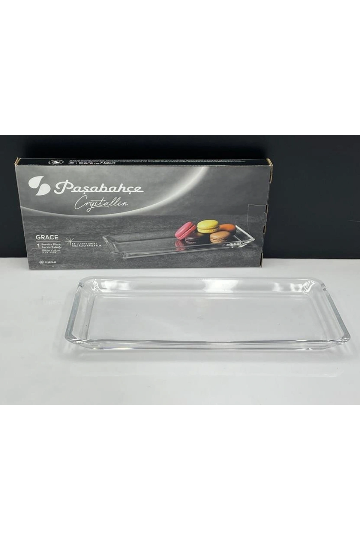 Paşabahçe Grace Dikdörtgen Cam Servis Tabağı 30 Cm