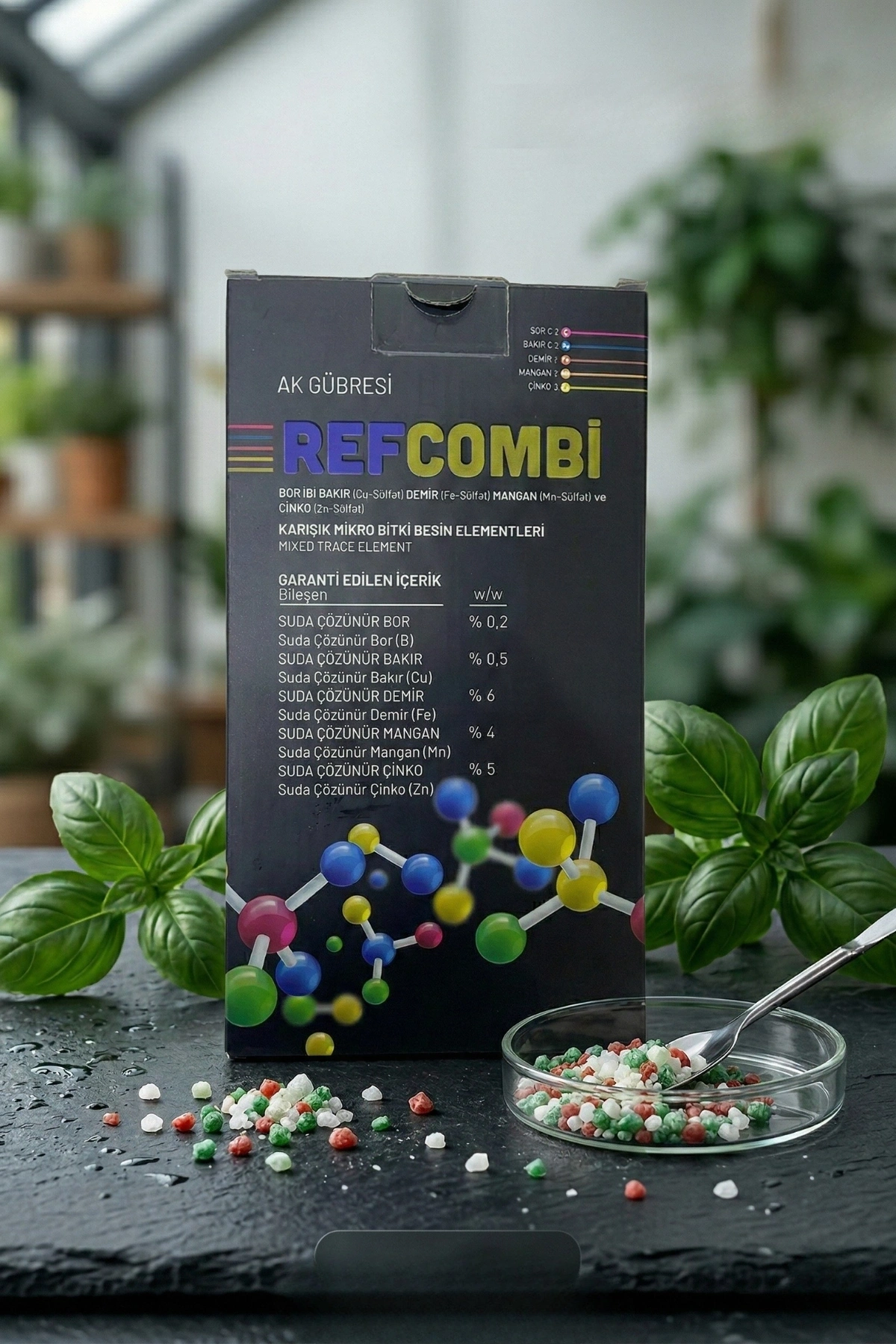Refcombi Ec Mikro Elementli Fertilizer Granül Gübre 1 Kg