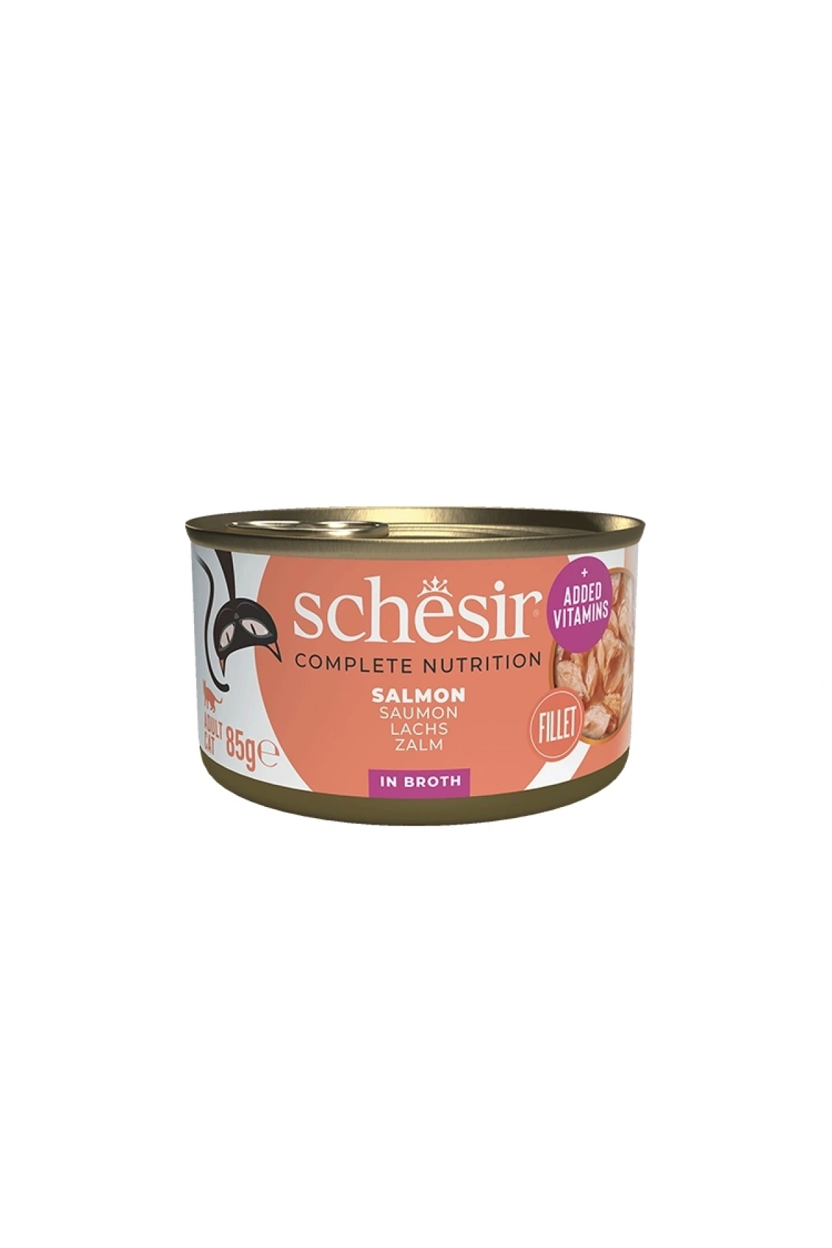 Schesir Somonlu Pişirme Suyunda Yetişkin Kedi Konservesi 85g