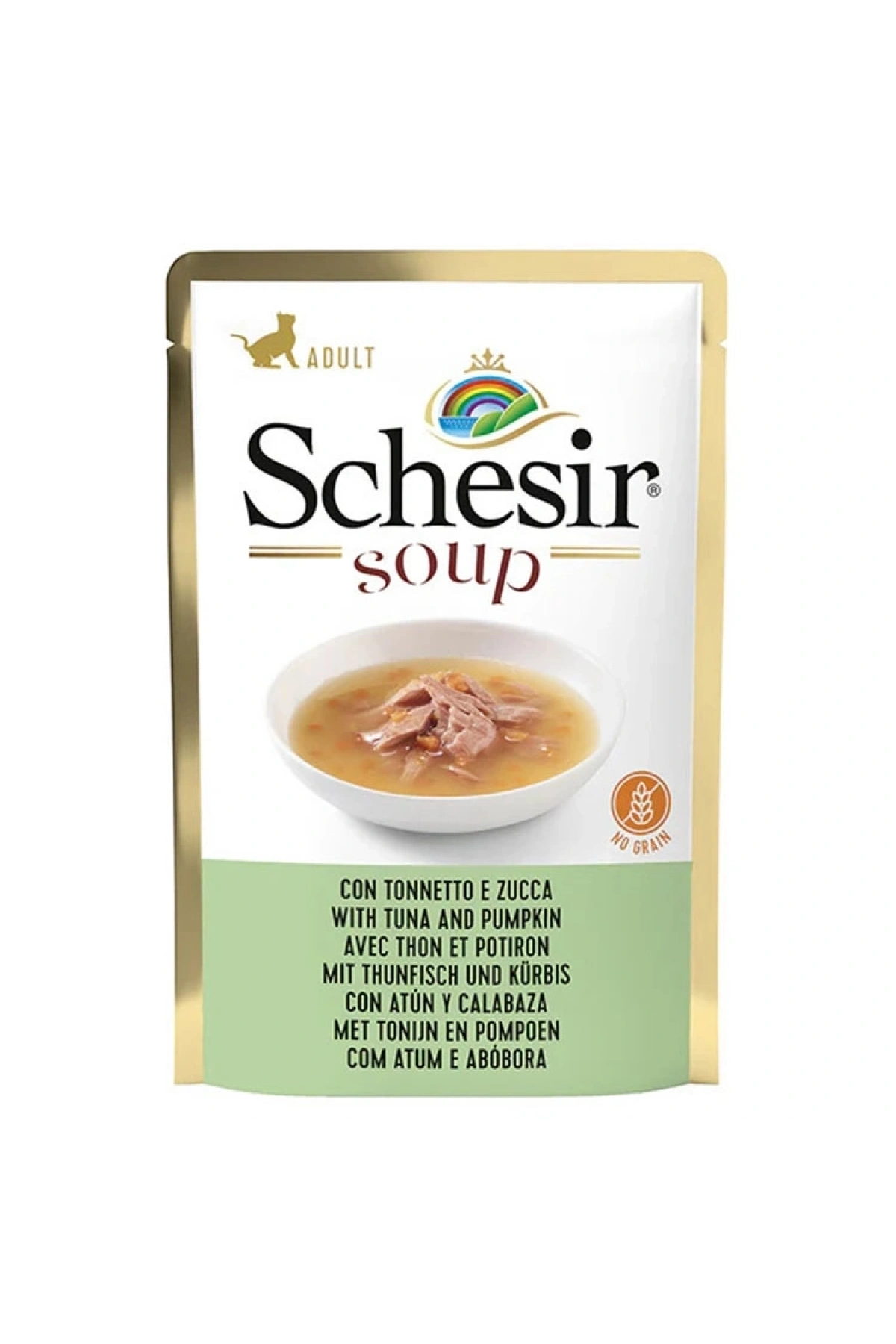 Schesir Soup Ton Balığı İle Bal Kabağı Yetişkin Kedi Çorbası Pouch 85g