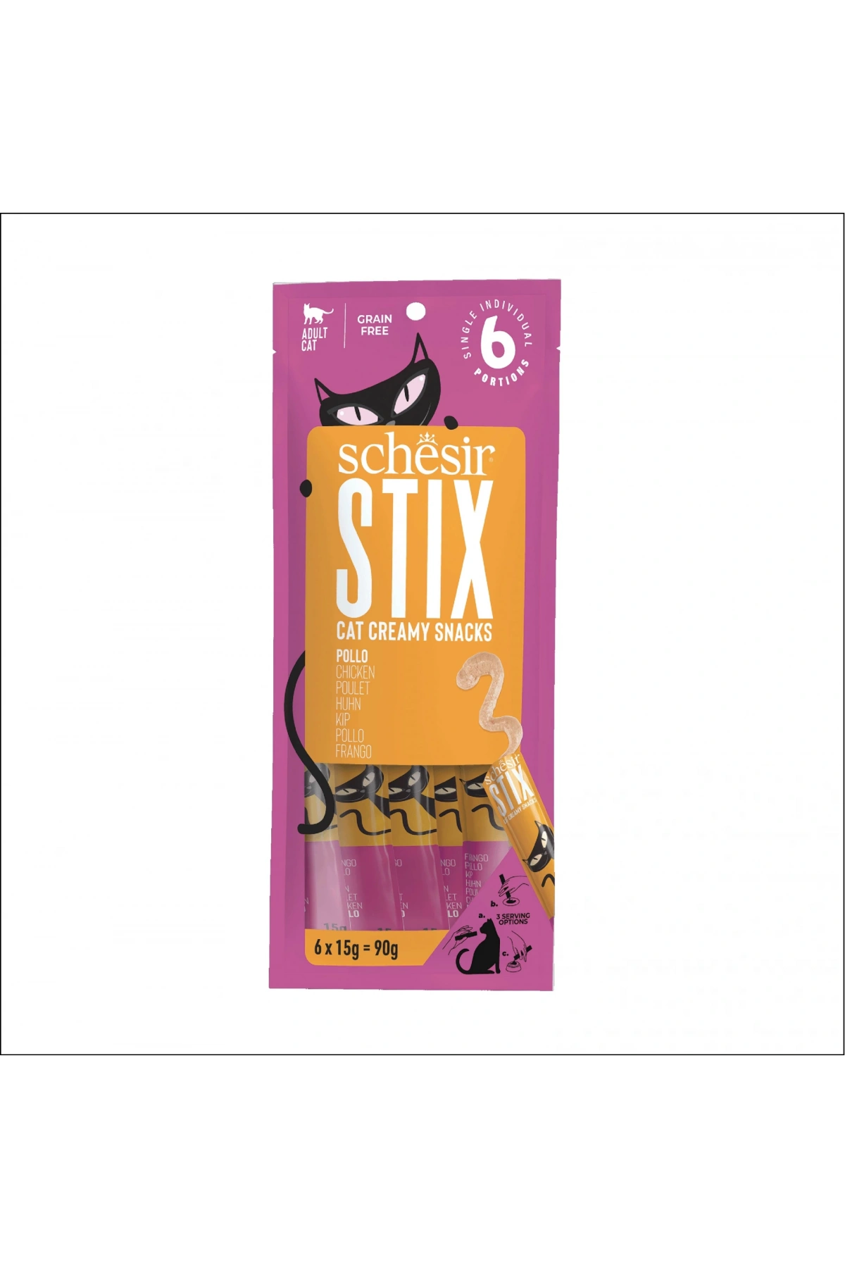 Schesir Stix Tavuklu Krem Ödül Maması 12x6x15g