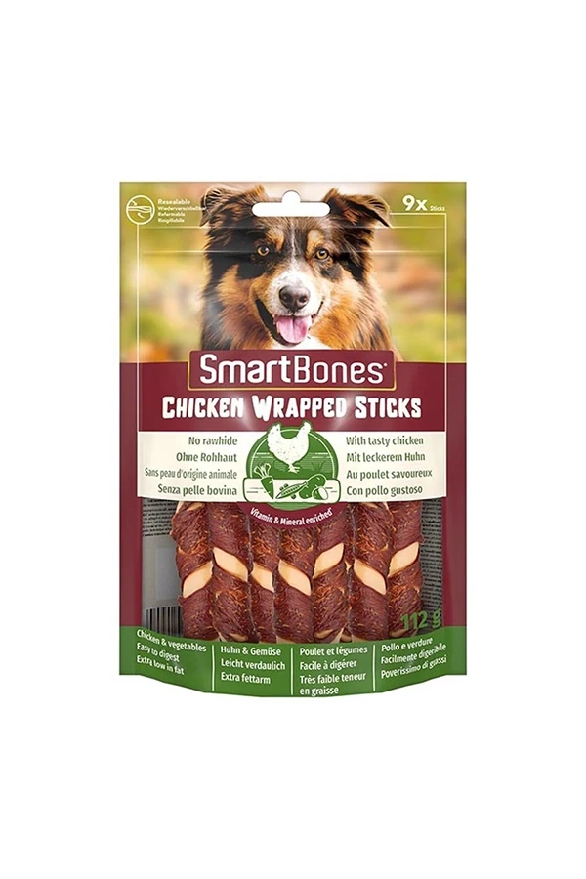 Smartbones Çubuk Köpek Ödül Maması Tavuklu Mini (9lu) 112g