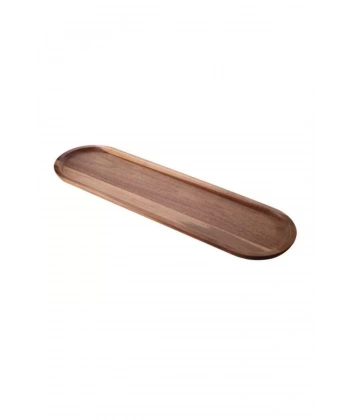 Balsa AKS1021 Akasya Ahşap Kahverengi Sunum Tabağı 55x16 cm