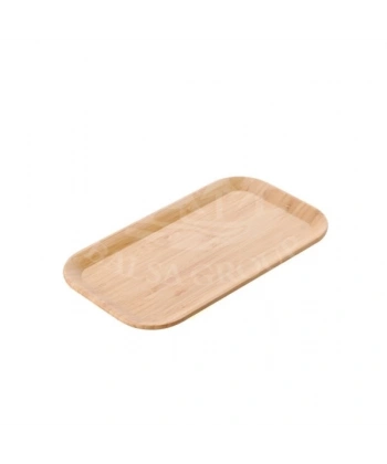 Balsa BLS BMB75 Kahverengi Dikdörtgen Bambu Servis Tepsisi 25x14x1,7 cm