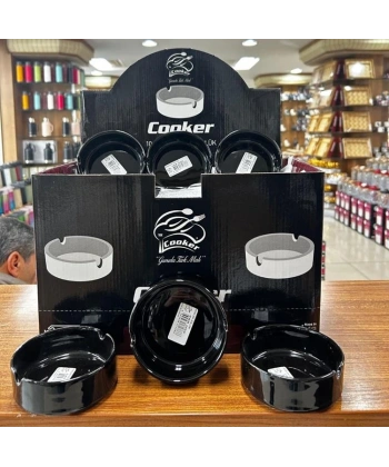 Cooker Porselen Siyah Küllük 10 cm