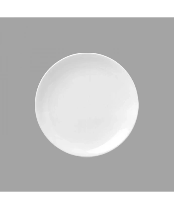 Güral Porselen Düz Beyaz Tabak 6 Adet 17 cm