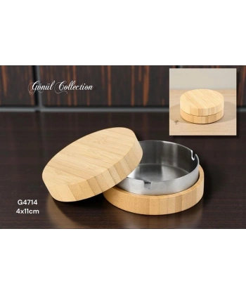 Gönül Mutfak Bambu Kapaklı Küllük 4x11 cm