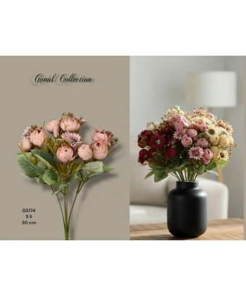 Gönül Mutfak Pembe Yapay Çiçek 30 cm
